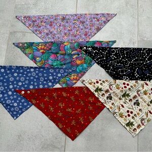 Set of 6 Dog Bandanas